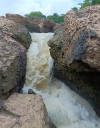 There is a small waterfall somewhere and the structure of the stones here is surprising to see. This is a panoramic view of Sabari River at the time of arrival of monsoon which looks very beautiful bastar Chhattisgarh 