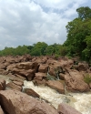 This panoramic view of Sabari River at the time of arrival of monsoon looks very beautiful bastar Chhattisgarh 