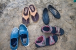 image  of  Shoe in beach 