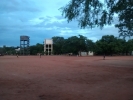 Hockey Ground After Raint at Evening