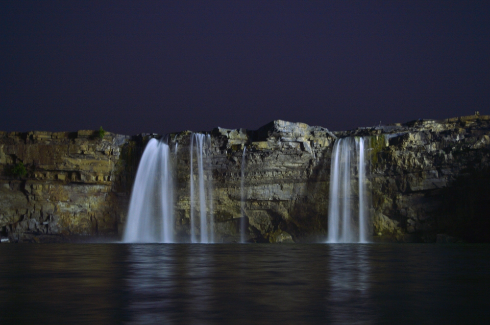 chhitrakhot waterfall, #Nature, #night photography #landscape