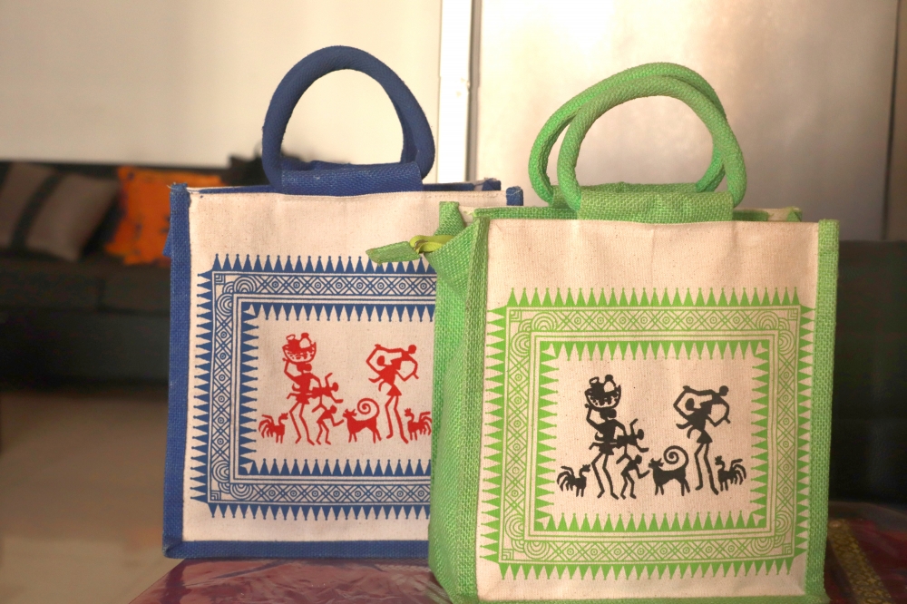 Jute Bags for Lunch, jute, bag, objects, carrybag, utility, colorful, environment 