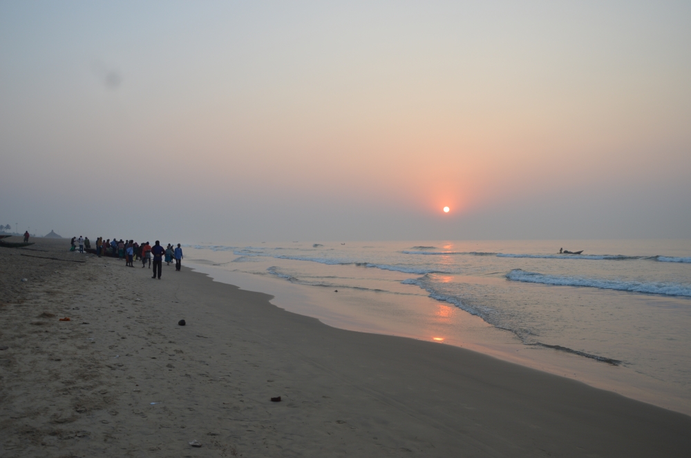 GIFT OF GOD, BEAUTY OF SUN SET , Sun, Sunset, Red, waves, Sand, beach, salty, Nature, water, 