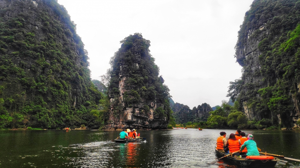 Ninh Binh Trang An Paddle boat, Nature, Ninh Binh, Vietnam, Paddle boat, River, 