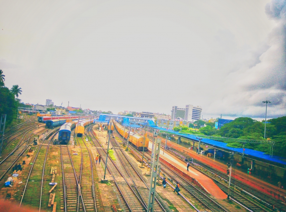 Railroad , Train, Railroad, Southern railway, 
