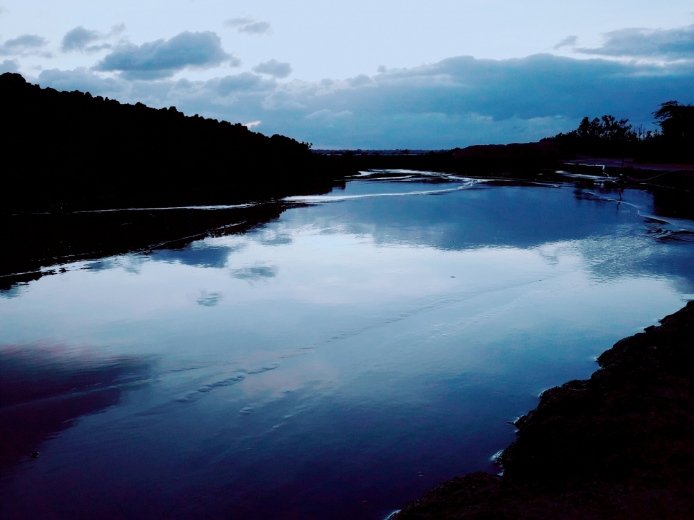 Reflection on liquid mud, Looking beautiful 