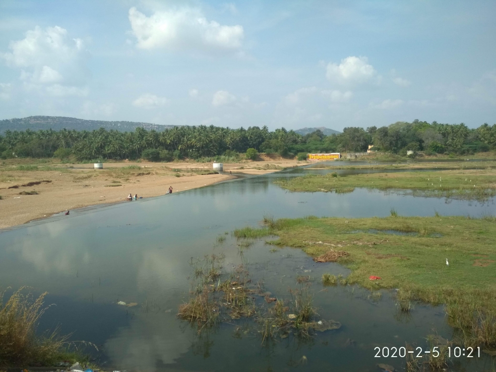 vaigai river area, vaigai River area, river, water