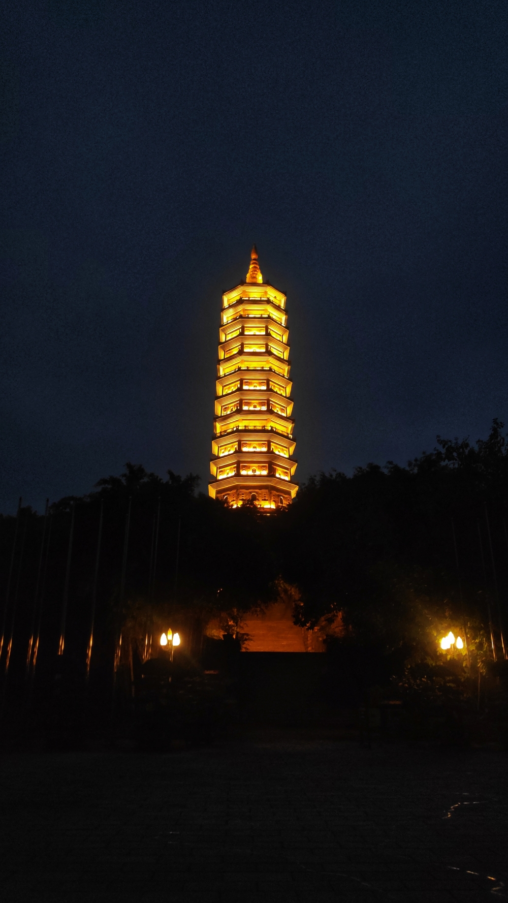 Bai Dinh Pagoda night view, Vietnam, Travel, Pagoda, Bai Dinh