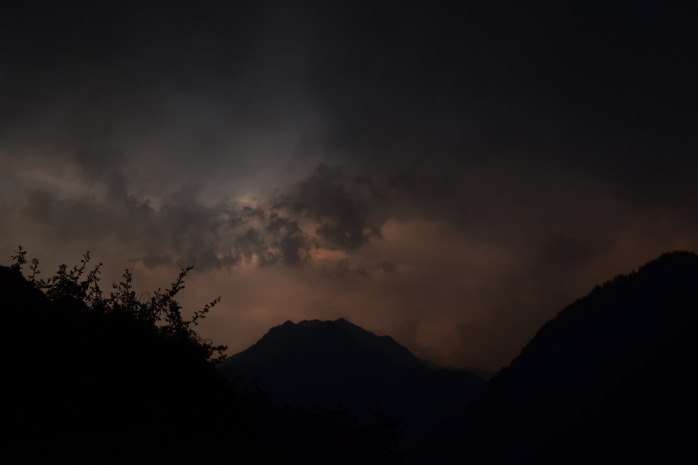 Cloudy evening, Clouds, 