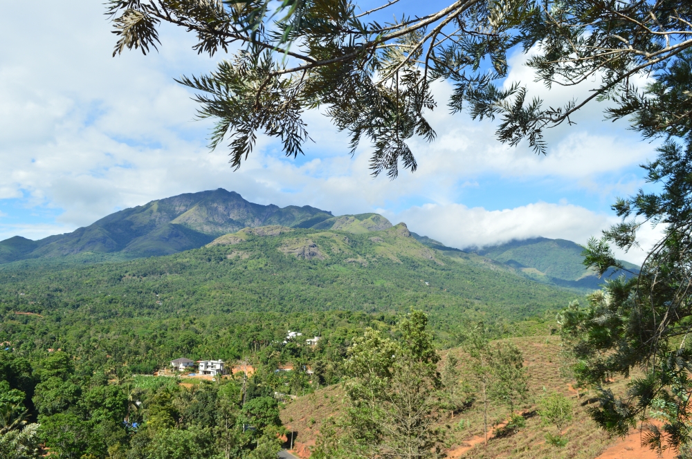 Mountains, Nature, landscape, greenery, Green, Green Field, mountains, valley, Trees, Sky, Clouds, 