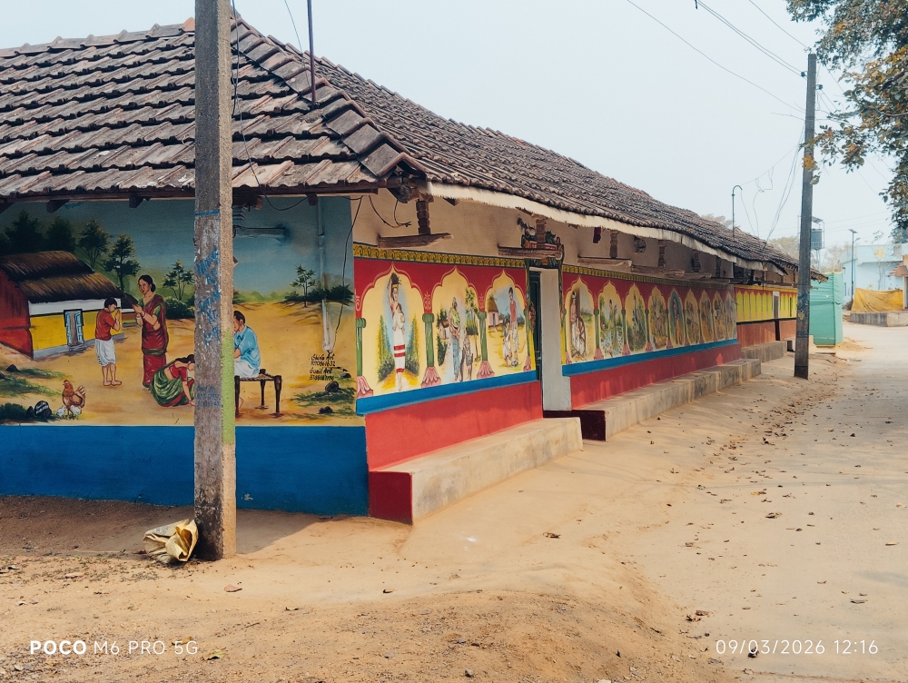 Tribal house , Art, tribal, house, colour 