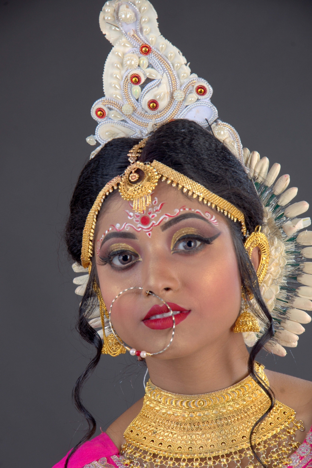 portrait of a bride, #girl#colors#marriage#decorated#life#nikon