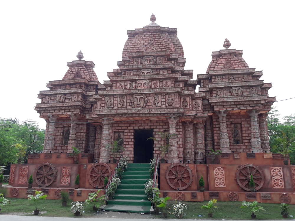 A Temple , This temple is made for Durga Puja