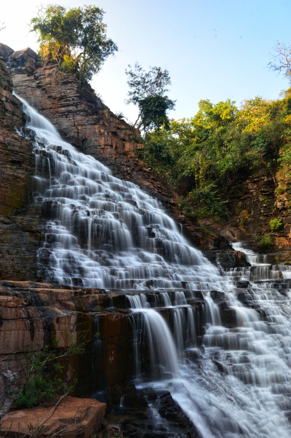 Waterfall, nature waterfall Bastar forest tirathgarhwaterfall  park forest nationalpark wild kangerghati, 