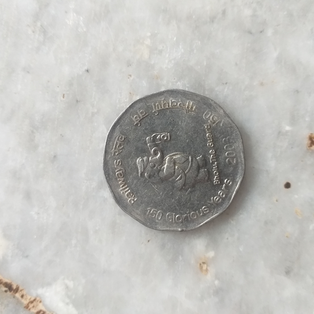 2 RUPEES INDIAN OLD COIN , INDIA, OLD COIN 
