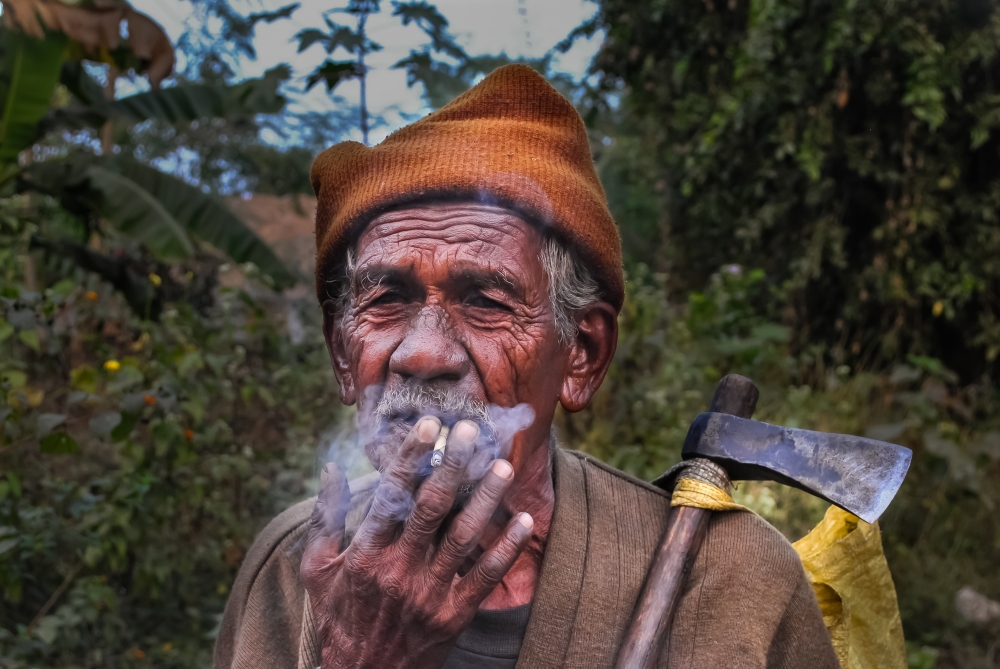 smoke, #pgclick, #candid# village life