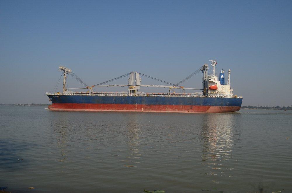 The Ship floating on water, #ship