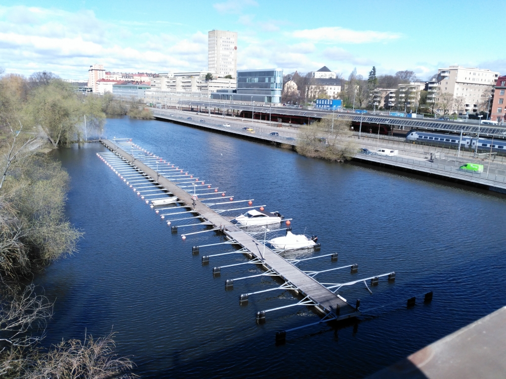 Small Boat bay in Stockholm, Sweden, Sweden, Stockholm, Boat bay, Boat, Water, Canal, 