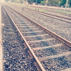 Railway track in Southern India